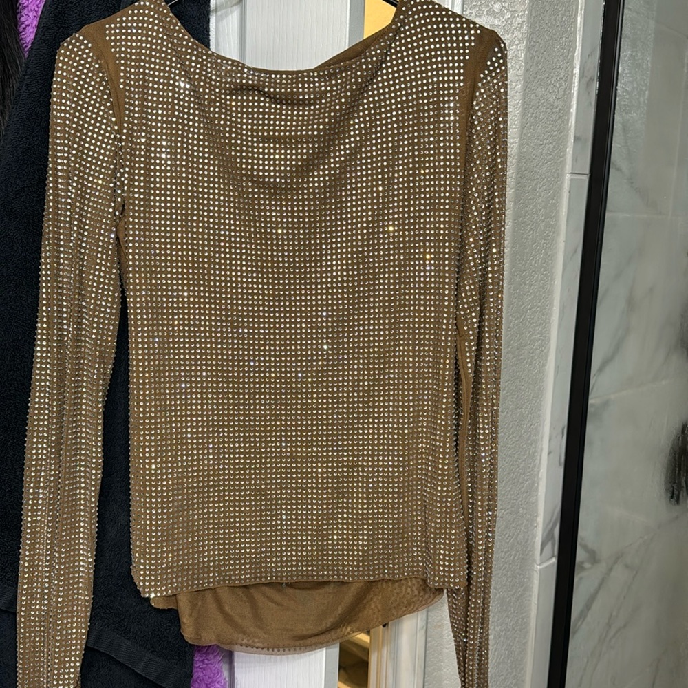 Beautiful rhinestone blouse